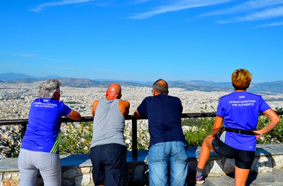 Athene uitzicht Marathon
